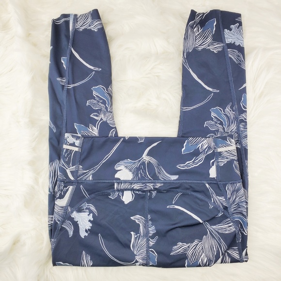 NWOT Athleta Blue Sonic Capri Leggings - Picture 4 of 7